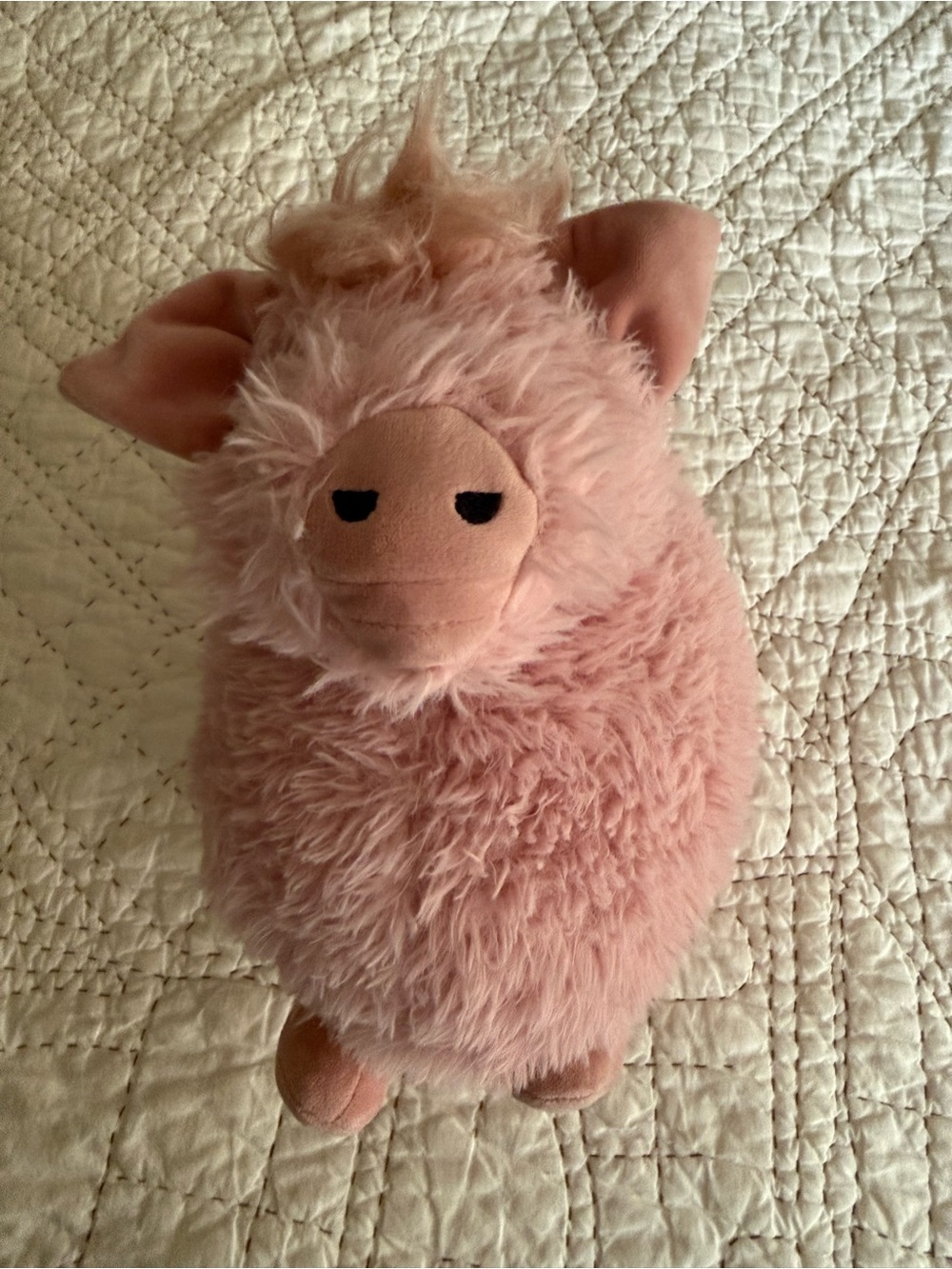 Jellycat ROLBIE PIG Pink Plush Stuffed Animal Chubby Chunky with Mohawk Retired